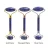 Import Lymphatic Drainage Tool Double Head Natural Lapis Lazuli Authentic Blue Jade Stone Roller Multifunction Jade Roller Massager from China