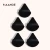Import Maange 6pcs triangle powder puff custom logo black cosmetic puff for beauty makeup from China