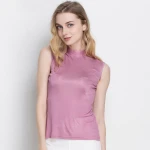 Manufacturer customized Best quality good breathability sleeveless multicolor silk camisole