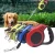 Import Manufacturers Wholesale Bone Printing Automatic Retractable Pet Dog Collar Leash from China