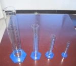 Measuring Cylinder with Plastic Hexagonal Base with Spout Graduated