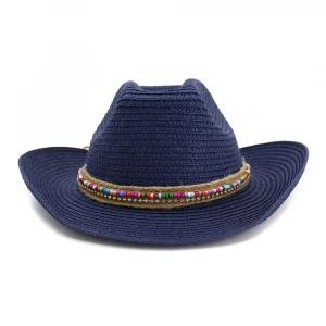 Men Women Paper Straw Cowboy Hat Mexico Sombreros Summer Holiday Beach Sun Hat Custom Printing Promotion Advertising Cowboy Hat