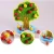 Import Mengshi Early Mathematics Teaching Aid Wooden Magnetic Fruit Beaded Toys Happy Fruit Paradise from China