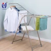 Metal cheap clothes rail with cover compact drying rack