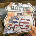 Metal craft manufacturer antique metal sign custom