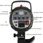 Mettle 300W ME-300 Professional Studio Flash Light Photography Light Wireless Remote Camera Flash Light