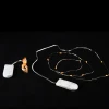 Micro Waterproof LED Button Coin Battery Powered Copper Wire Flexible Fairy String Light For Christmas Party Decoration