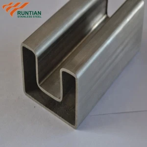 Mirror Polished SS 304 Stainless Square Tube Stainless Steel Slot Tubes ASTM A554