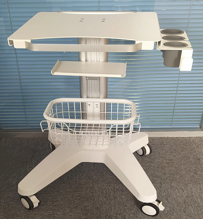 Mobile portable ultrasound scanner trolley ultrasound machine medical cart with wheels