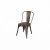 Import Modern Bazhou Industrial Metal Steel Dining Chair With Elm Wood Board from China