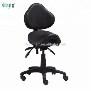 modern black leather salon barber saddle stools salon chair