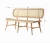 Import Modern Design Furniture Solid Wooden Natural Rattan Sheef Woven Chair Bench from China