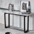 Import modern design marble top console table ASH solid wood legs console table from China
