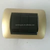 Modern Electrical 3 Gang 2 Way Wall Switch For Home CHAMPAGNE