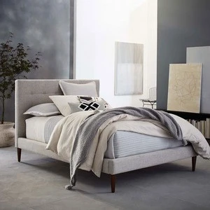 Modern Furnitures Bedroom Plywood Double Bed Design