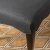 Import Modern Mckenzie Black Wood Legs Scroll Fabric Dining Chair from China