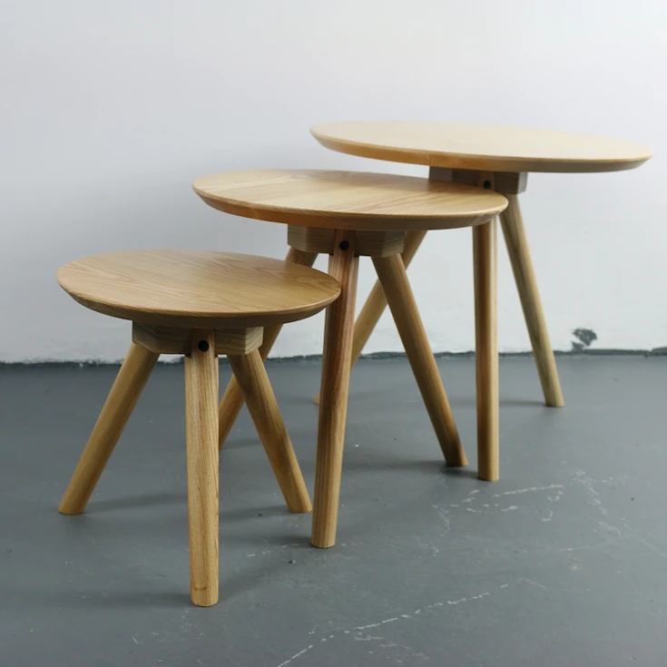 Modern Scandinavian Furniture Wooden End Table Side Table