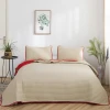 MOHAP Dyed Untralsonic Microfiber Bedspread Solid Microfiber Quilt