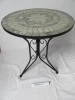 mosaic table top garden set outdoor beauty furniture from china with price