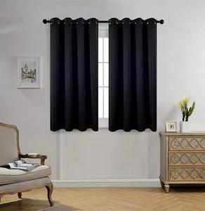 Most Popular Fire Retardant Plain Blackout Window Curtain Ready Made Curtain Fabric for Hotel Project