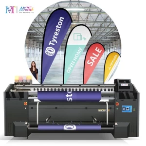 MT Custom Full Color Digital Flag Printing Machine to Make Flags for Feather / Teardrop / Backpack Fabric Flags