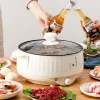 Multi-functional frying and cooking rice pot household electric cooker pot electric hot wok