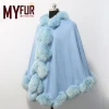 Myfur Hot Sale New Fashion Women Winter Warm Wholesale Real Fox Fur Cashmere Shawl