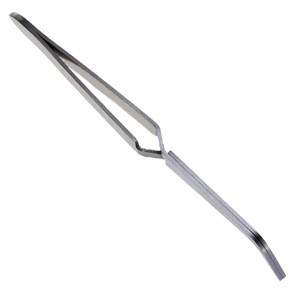 Nail Stainless Steel Silver Clip Model Clip Forceps Manicure Nail Art Tool Elbow Tweezer