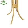 Natural bamboo  coat rack standing with 3 metal hooks