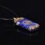 Import Natural Lapis Lazuli Reiki Energy Necklace Mysterious Resin Chakra Stone Growth Business Amulet Orgone Energy Pendant from China