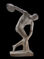 Natural Marble Stone Figure Sculpture/Statue Discobolus