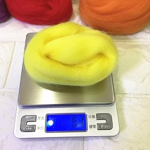 Natural Wool Top Roving Fiber Spining For DIY Toys
