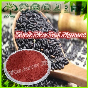 Nature color red rice color/Black Rice Red Pigment/black kerneled rice