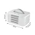 Import New 4-layers  Wonton storage  Box Plastic Fresh Storage  Refrigerator Dumpling Box  Freezing Box With Handle from China