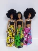 New arrival 11.5 inch Black Jointed African Girl doll