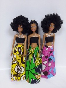New arrival 11.5 inch Black Jointed African Girl doll