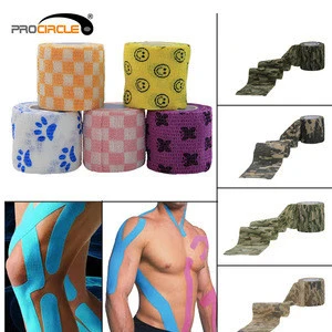 New Arrival Camouflage Woven Stretch Sport Kinesiology Tape