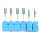 New Arrival Manicure Rainbow Tungsten Carbide Nail Drill Bit 3 / 32 