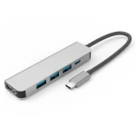 New Arrival Oem 5 IN 1 Aluminum Alloy PC Computer Laptop Docking Station  USB Hubs