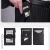Import New business carbon fiber leather card holder wallet metal pop up aitag wallet with rfid wallets for men from China