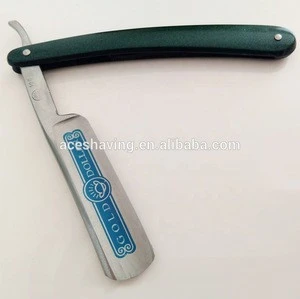 New Coming Gold Dollar 100 Carbon Steel Straight Razor Barber Folding Knife Hair Remove