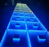 New design 2021 DMX led Disco floor dj lighting RGB 3in1 light up mirror infinity dance floor portable 3d interactive floor