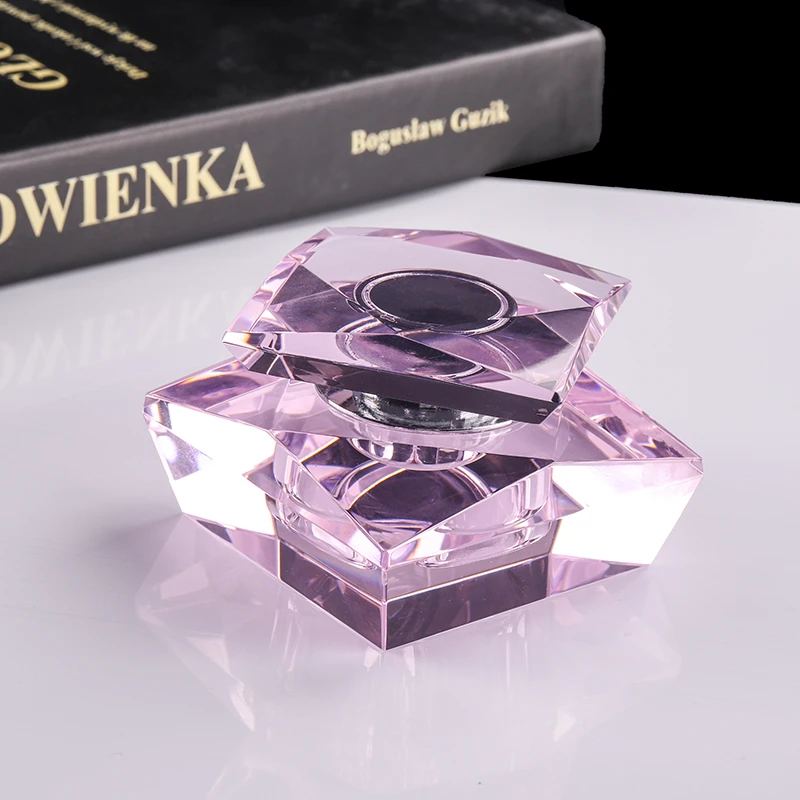 new design Arabia luxury empty pink crystal diamond perfume bottle