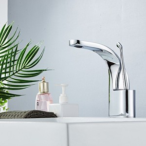New Design Brass Brushed Gold Basin Mixer faucet Bathroom sink Taps
