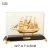 Import New Design Custom Handcraft Metal Model Ship With Luxury Gift Box Miniature Sailing Gold Foil Boat Model Craft For Souvenir Gift from China