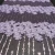 Import new design french purple wedding embroidery 3d laser cutting lace fabric sequin embroidery fabric from China