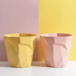 New Design High Quality Paper Waste Bin, Nordic Style Bathroom Trash Can
