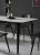 Import New design luxury furniture carbon steel base dining table rock plate dining table from China