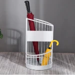 New design metal floor standing wet umbrella holder wet umbrella display rack stand