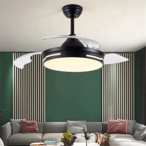 New Design Modern Round Shape Size Iron Chandeliers Ceiling Fan Lights For Home Hotel